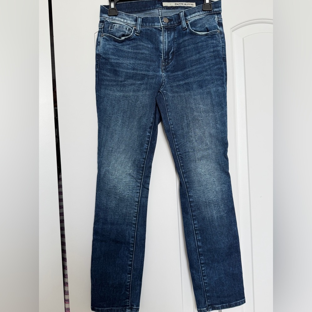 DKNY , ankle , cropped , skinny denim , size 4 - like new
